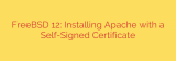 FreeBSD 12: Installing Apache with a Self-Signed Certificate