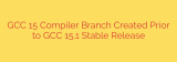 GCC 15 Compiler Branch Created Prior to GCC 15.1 Stable Release