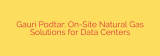 Gauri Podtar: On-Site Natural Gas Solutions for Data Centers
