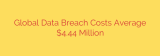 Global Data Breach Costs Average $4.44 Million