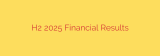 H2 2025 Financial Results