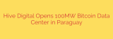 Hive Digital Opens 100MW Bitcoin Data Center in Paraguay