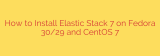 How to Install Elastic Stack 7 on Fedora 30/29 and CentOS 7