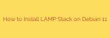 How to Install LAMP Stack on Debian 11