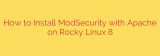 How to Install ModSecurity with Apache on Rocky Linux 8