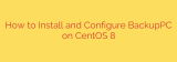 How to Install and Configure BackupPC on CentOS 8