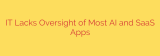 IT Lacks Oversight of Most AI and SaaS Apps