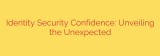Identity Security Confidence: Unveiling the Unexpected