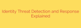 Identity Threat Detection and Response Explained