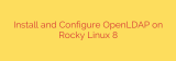 Install and Configure OpenLDAP on Rocky Linux 8
