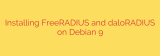 Installing FreeRADIUS and daloRADIUS on Debian 9