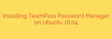 Installing TeamPass Password Manager on Ubuntu 18.04