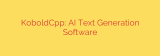 KoboldCpp: AI Text Generation Software