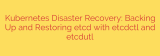 Kubernetes Disaster Recovery: Backing Up and Restoring etcd with etcdctl and etcdutl