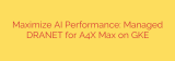 Maximize AI Performance: Managed DRANET for A4X Max on GKE