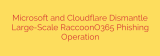 Microsoft and Cloudflare Dismantle Large-Scale RaccoonO365 Phishing Operation