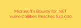 Microsoft’s Bounty for .NET Vulnerabilities Reaches $40,000