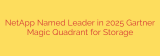 NetApp Named Leader in 2025 Gartner Magic Quadrant for Storage