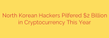 North Korean Hackers Pilfered $2 Billion in Cryptocurrency This Year