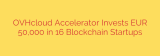OVHcloud Accelerator Invests EUR 50,000 in 16 Blockchain Startups