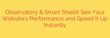 Observatory & Smart Shield: See Your Website’s Performance and Speed It Up Instantly