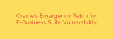 Oracle’s Emergency Patch for E-Business Suite Vulnerability