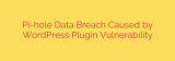Pi-hole Data Breach Caused by WordPress Plugin Vulnerability