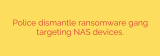 Police dismantle ransomware gang targeting NAS devices.