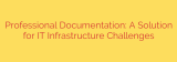 Professional Documentation: A Solution for IT Infrastructure Challenges