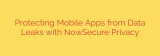 Protecting Mobile Apps from Data Leaks with NowSecure Privacy