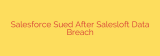 Salesforce Sued After Salesloft Data Breach