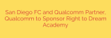 San Diego FC and Qualcomm Partner, Qualcomm to Sponsor Right to Dream Academy