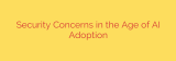 Security Concerns in the Age of AI Adoption