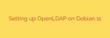 Setting up OpenLDAP on Debian 11