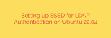 Setting up SSSD for LDAP Authentication on Ubuntu 22.04