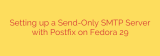 Setting up a Send-Only SMTP Server with Postfix on Fedora 29