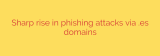 Sharp rise in phishing attacks via .es domains