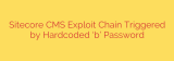 Sitecore CMS Exploit Chain Triggered by Hardcoded ‘b’ Password