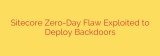 Sitecore Zero-Day Flaw Exploited to Deploy Backdoors