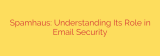 Spamhaus: Understanding Its Role in Email Security