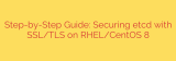 Step-by-Step Guide: Securing etcd with SSL/TLS on RHEL/CentOS 8