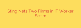 Sting Nets Two Firms in IT Worker Scam