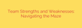 Team Strengths and Weaknesses: Navigating the Maze