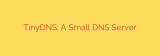 TinyDNS: A Small DNS Server