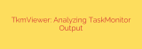 TkmViewer: Analyzing TaskMonitor Output