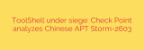 ToolShell under siege: Check Point analyzes Chinese APT Storm-2603