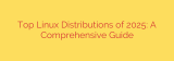 Top Linux Distributions of 2025: A Comprehensive Guide