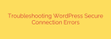 Troubleshooting WordPress Secure Connection Errors
