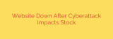 Website Down After Cyberattack Impacts Stock
