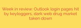 Week in review: Outlook login pages hit by keyloggers, dark web drug market taken down